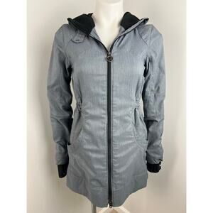 Lululemon Apres Run Anorak Jacket in Black Heathered Deep Coal Herringbone 4